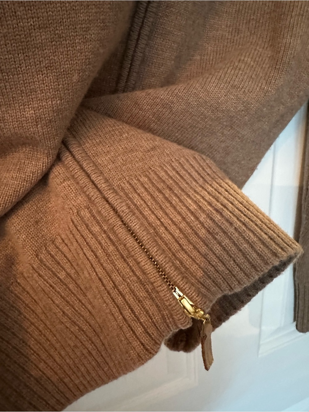 Spartina 449 Women’s Full-Zip Cardigan Sweater in Warm Brown - Picture 6 of 7